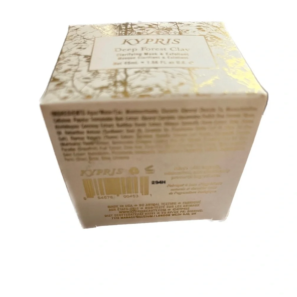 NIB Kypris Deep Forest Clay Clarifying Mask & Exfoliant
